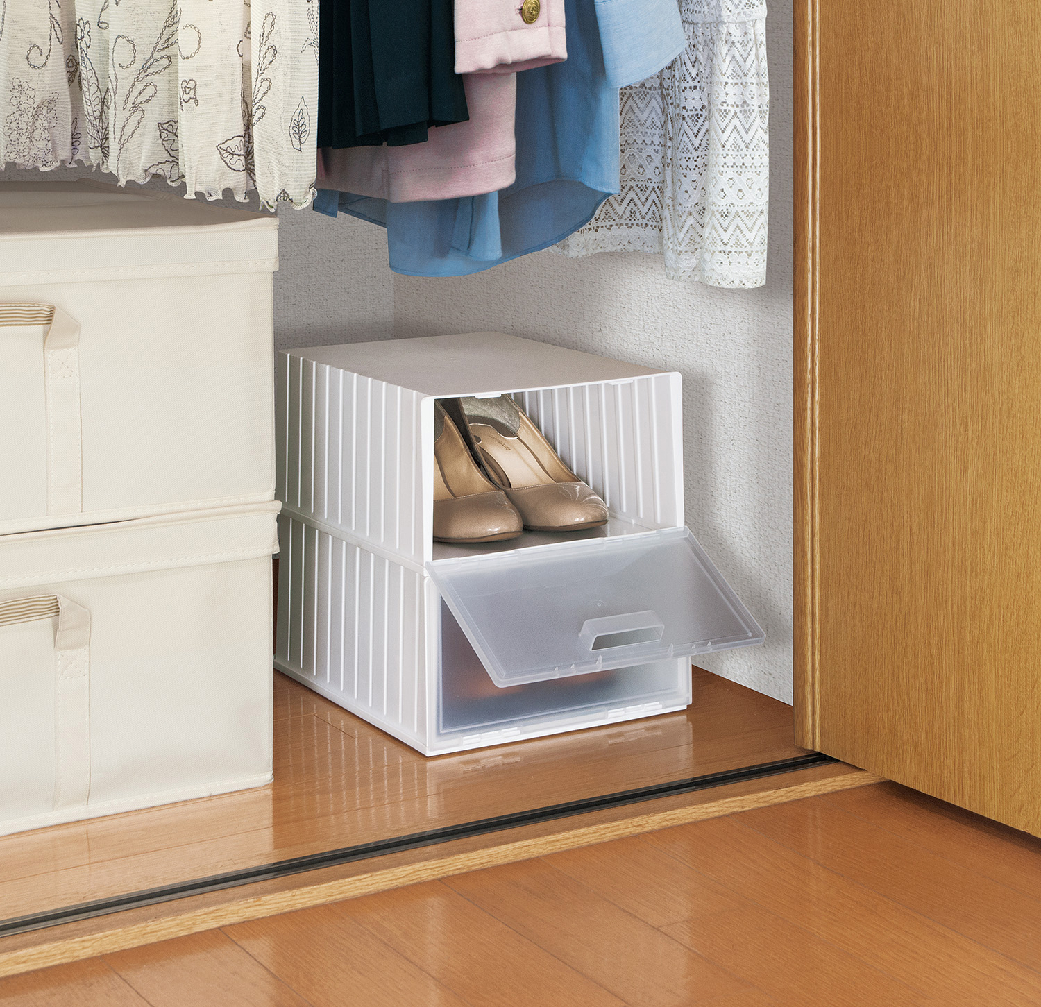 シューズボックス W - （シューズ収納｜i-Zucc シューズストッカー